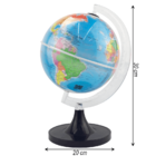 Kit Globo Terrestre 21cm Profissional + Lupa  + Atlas Escolar