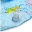 Kit Globo Terrestre Inflável + Lupa E Atlas Escolar Em Portug