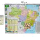 Kit Globo Terrestre Profissional Mondo 30cm + Lupa +  Mapa Do