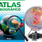 Kit Globo Terrestre Profissional Prisma Rgb 30cm + Lupa +  Li