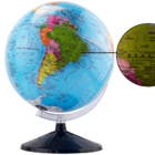 Kit Globo Terrestre Profissional Studio 30cm +  Mapa Do Brasi