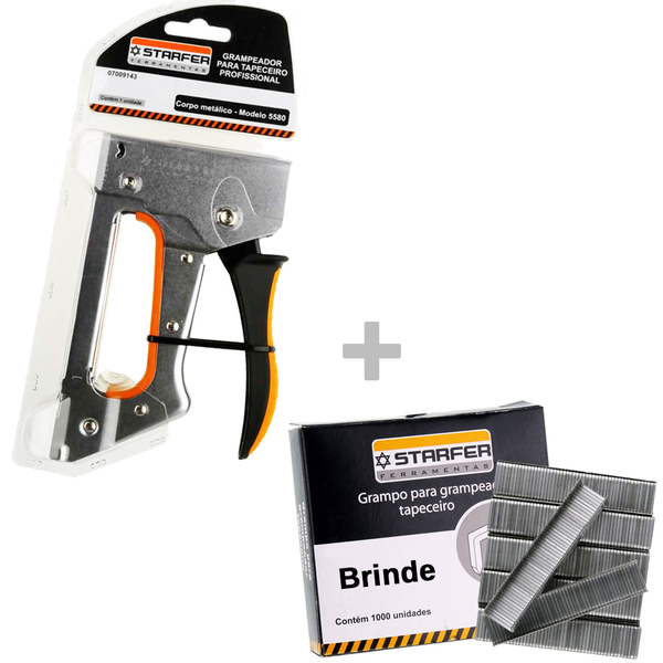 Kit Grampeador Profissional 5580 + 1000 Grampos 106/8mm - Sta