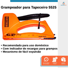 Kit Grampeador Tapeceiro Profissional Abs 5525 + 1000 Grampos
