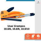 Kit Grampeador Tapeceiro Profissional Abs 5525 + 1000 Grampos