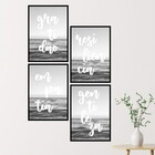 Kit Gratidão/empatia/gentileza/resiliência 24x18cm Moldura:ma