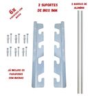 Kit Grelha Inox 70x60 Mais Suporte De Inox Barras Alumínio