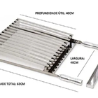 Kit Grelhas Parrilla Tipo Argentina + Grelha Moeda + 3 Espeto