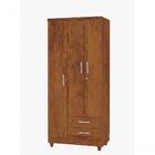 Kit Guarda Roupa 3pts E Cômoda Imbuia
