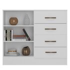 Kit Guarda-roupa Casal 6 Portas Com Cômoda Sapateira 4 Gaveta