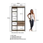 Kit Guarda Roupa Closet 02 Pecas 183x100cm Proddy