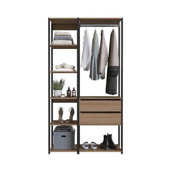 Kit Guarda Roupa Closet 02 Pecas 183x100cm Proddy