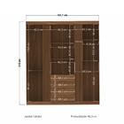 Kit Guarda Roupa E Cômoda Sheldon Jatoba