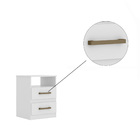 Kit Guarda Roupa Héstia E Criado Mudo Bella Branco Tana Decor