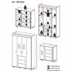 Kit Guarda-roupa Infantil/cômoda Pimpolho Multimóveis Mp4209