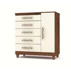 Kit Guarda Roupa, Multiuso E Cômoda Imbuia Champanhe