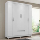 Kit Guarda Roupa Roupeiro Comoda Sapateira 7 Portas 6 Gaveta