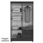 Kit Guarda-roupa Solteiro 4 Portas E Cômoda Sapateira 2 Porta