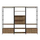 Kit Guarda Roupa Steel Quadra Closet Modulado Com 03 Estantes