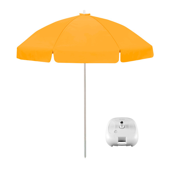 Kit Guarda-sol 200 + Base Pvc 18l - Laranja