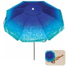 Kit Guarda Sol 2m Alumínio Sombreiro Aruba Com Base Plástica