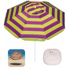 Kit Guarda Sol 2m Em Aço Sombreiro Caribe Com Base Plástica B