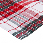 Kit Guardanapo de Natal em Tecido Xadrez 4 Peças Cromus