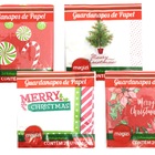 Kit Guardanapos De Papel Decor Natal Folhas Duplas Premium 80