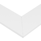 Kit Guarnição Lisa MDF Ultra Premium Padrão Primer Branco 220x10x92cm Artens