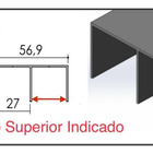 Kit Guia Superior Rodinha P/ Guarda Roupa - 2 Und E Trava
