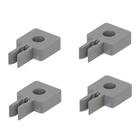 Kit Guia Superior Rodinha P/ Guarda Roupa - 4 Und E Trava