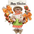 Kit Guirlanda  Espantalho Casal Festa Junina Xará Sítio 50cm