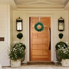 Kit Guirlanda Festão Verde 40cm 100 Galhos E Suporte Metal Pa