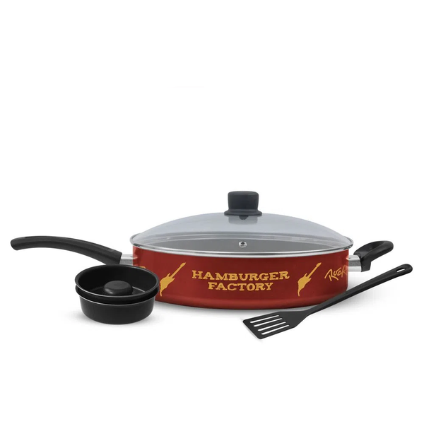 Kit Hamburguer Factory Rochedo Rock In Rio Com Frigideira Fun