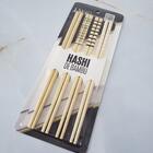 Kit Hashi De Bambu 4 Pares 24cm Palitos Japoneses Sushi Lyor