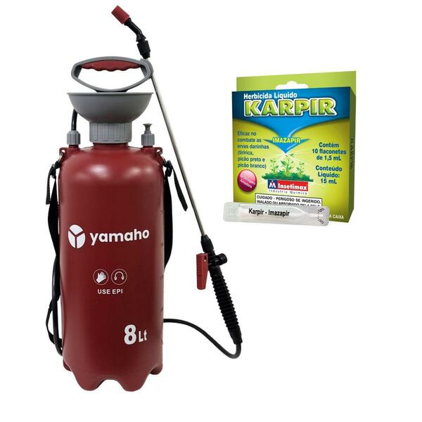 Kit Herbicida Para Gramados Karpir  15ml E Pulverizador 8l