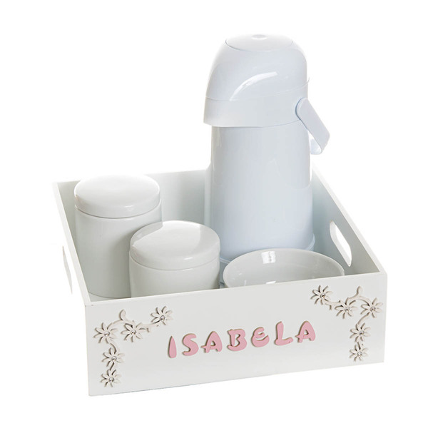 Kit Higiene Bandeja Lisa Com Nome Bebê