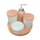 Kit Higiêne Bebê Organizador De Banheiro Com Bandeja Infantil