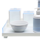 Kit Higiene Clean Acrílico Azul