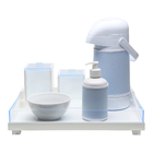 Kit Higiene Clean Acrílico Azul