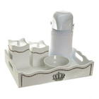 Kit Higiene Com Capa Fantasia Strass E Corôa