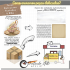 Kit Higiene De Banheiro 5 Peças De Porcelana Pintado À Mão Az