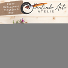 Kit Higiene De Banheiro 5 Peças De Porcelana Pintado À Mão Az