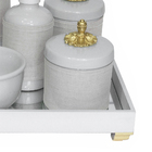 Kit Higiene Espelho Completo Porcelanas, Garrafa Pequena E C