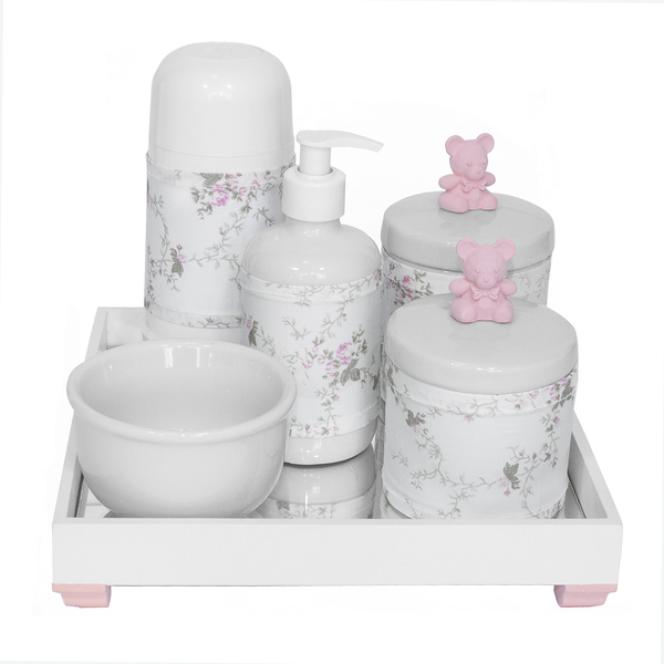 Kit Higiene Espelho Completo Porcelanas, Garrafa Pequena E C