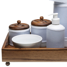 Kit Higiene Madeira Clássico Azul