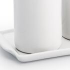 Kit Higiene Porcelana Porta Escova E Saboneteira Com Bandeja