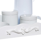 Kit Higiene Resina Arabesco Com Porta Álcool-gel