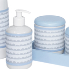 Kit Higiene Slim Azul Garrafa Pequena Capa Ondinha Azul