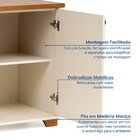 Kit Home Office 1 Mesa 120cm 2 Gavetas 1 Estante 1 Armário 2