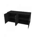 Kit Home Office Escrivaninha Balcão 4 Portas Tonal Bramov Pre